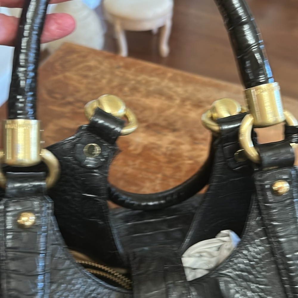 Brahmin -Elisa Black Hobo/Satchel - Picture 6 of 11
